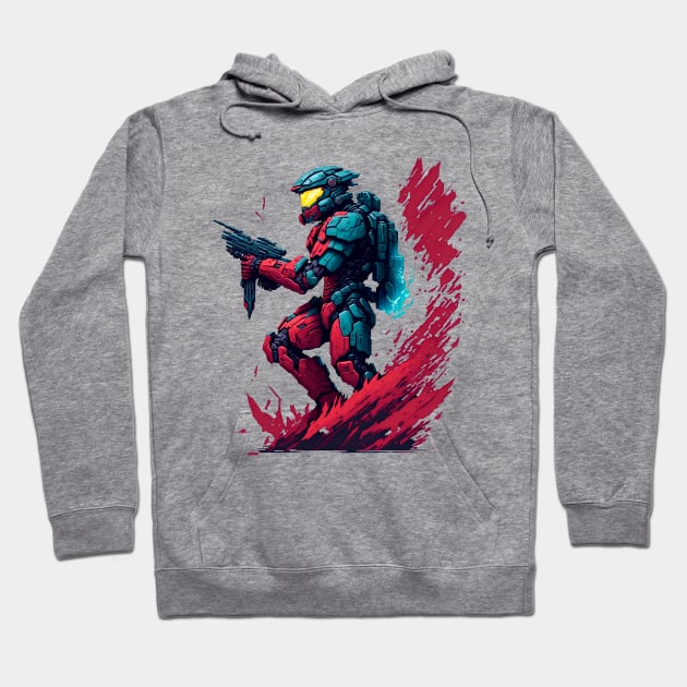 Master Chief Halo Fan Art Hoodie by SRArtShop